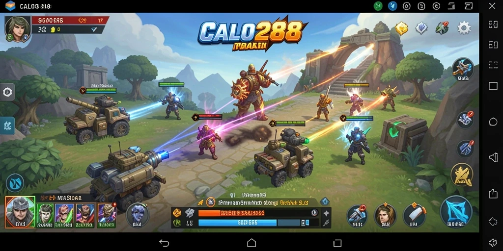Tampilan menarik dari gameplay SLG di CALO288.