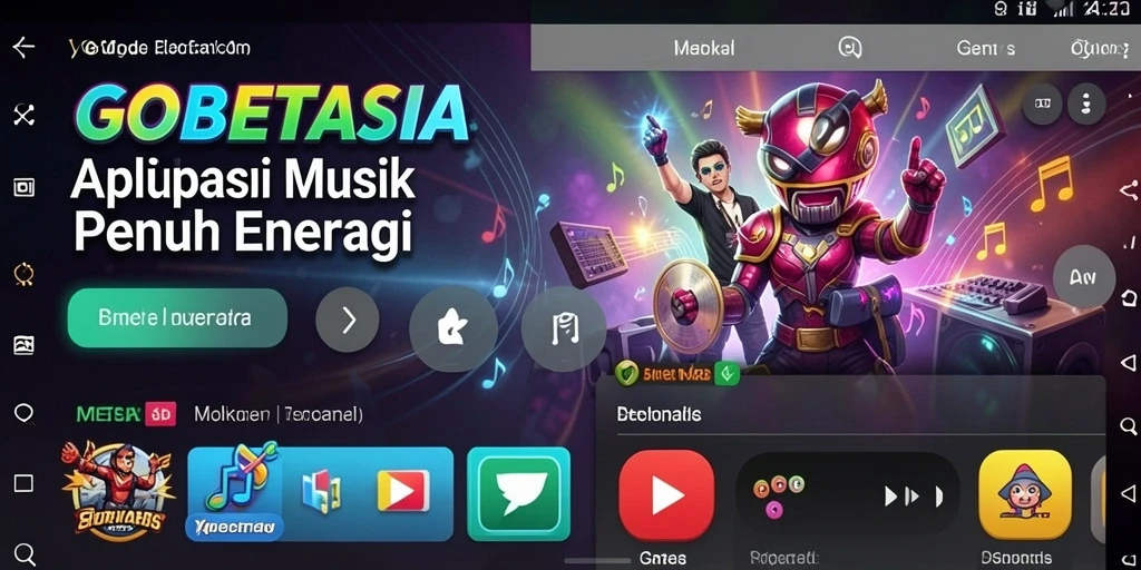 Screenshot GOBETASIA menampilkan interaksi seru saat bermain musik.