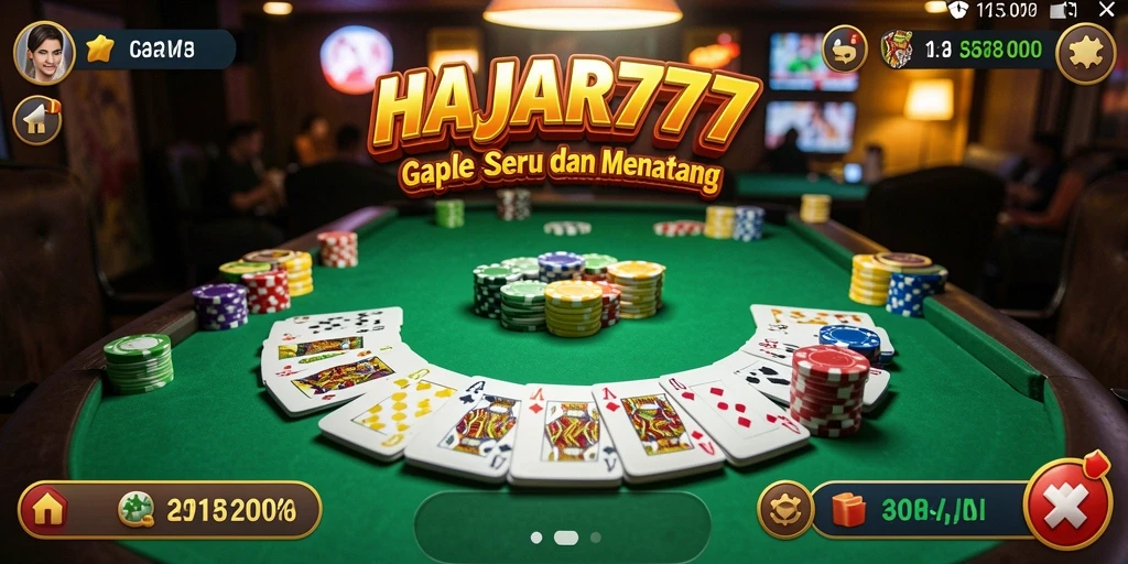 Tampilan gameplay Gaple yang menarik dan interaktif.
