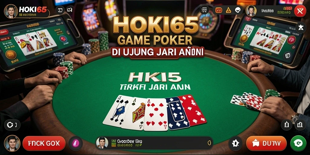 Screenshot HOKI65 menampilkan permainan Poker yang mendebarkan.