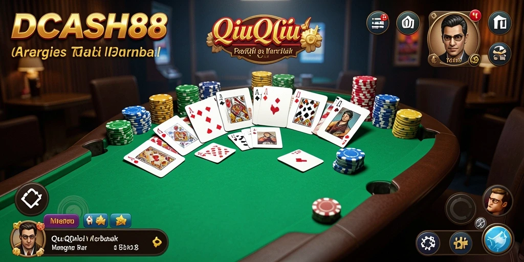 Screenshot gameplay IDCASH88 menampilkan keseruan bermain QiuQiu.
