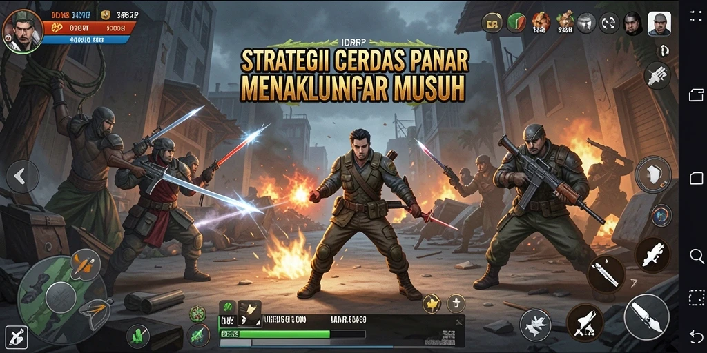 Tampilan menarik dari gameplay strategi yang mendebarkan.