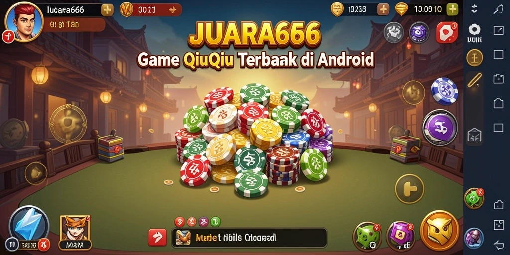 Tangkapan layar JUARA666 menampilkan keseruan permainan QiuQiu dengan pemain yang aktif.