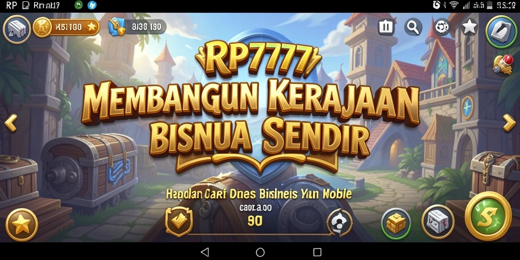 Tampilan gameplay menarik dari RP777 dengan berbagai jenis bisnis.