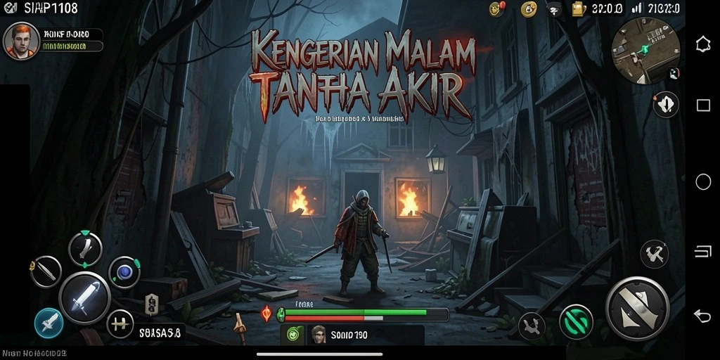 Screenshot gameplay menakutkan dari SIAP108 yang menunjukkan suasana Horror yang kental.