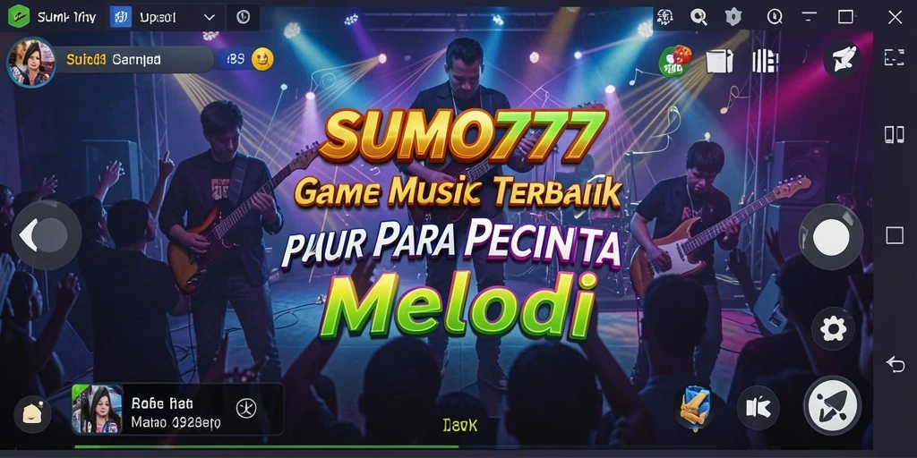Gameplay seru di SUMO777 dengan berbagai lagu menarik.