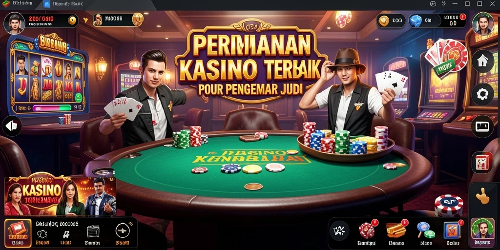 Screenshot menunjukkan pengalaman bermain yang mendebarkan dalam V21.