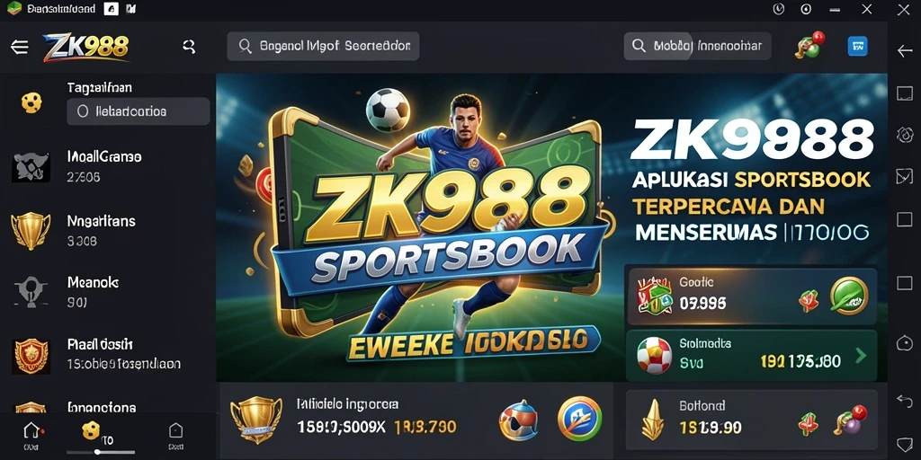 Tampilan gameplay menarik dari aplikasi Sportsbook ZK988.
